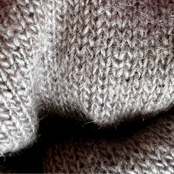 Vtg Unbranded BLACK Soft Leather Cashmere Lined Gloves No Size Tag - Picture 6 of 6